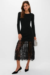 Black Knit Giavanna Maxi Dress